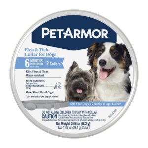 Pet Armor Flea and Tick Collar for Dogs