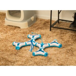PawsMark Configurable Interactive Cat Toy with Spring Feather Teaser