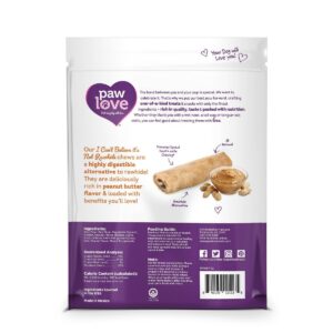 Paw Love I Can't Believe It's Not Peanut Butter Rawhide Dog Treats - 2ct