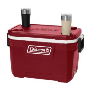 Coleman 52-Quart Hard Ice Chest Cooler - Mahogany Red