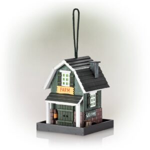 Alpine 9" Farm Store Wood Bird Feeder