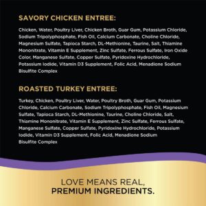 Sheba Perfect Portions Paté In Natural Juices Premium Wet Cat Food Chicken & Turkey Entrée - 2.6oz/12ct Variety Pack