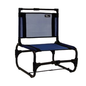 TravelChair 169 Larry Weather Resistant Lightweight Portable Outdoor Camping Chair, Steel (Blue)