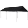 Caravan Canopy Domain 10 x 20 Foot Straight Leg Instant Canopy Tent Set, Black