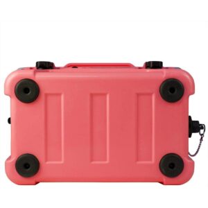 Driftsun Heavy Duty Rotomolded Thermoplastic UV Resistant Portable Commercial Grade Personal 20 Quart Insulated Hard Ice Chest Beverage Cooler, Coral