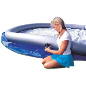 Bestway 57267E Fast Set Up 8ft x 26in Outdoor Inflatable Round Above Ground Swimming Pool with 330 GPH Filter Pump, Blue