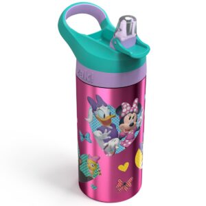 Disney Minnie Mouse 19.5oz Stainless Steel Water Bottle Pink/Green - Disney store