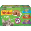 Purina Friskies Paté Wet Cat Food Whitefish, Mixed Grill & Turkey - 5.5oz/24ct Variety Pack