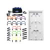 Bodylastics 31 Piece Exercise Equipment Max Tension Bundle Set with Ultra Door Anchor System, Strong Handles, and Anti Snap Weight Resistance Bands