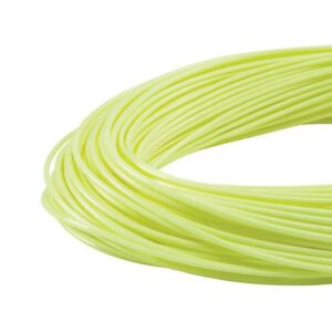 RIO Products WF5F Avid Trout Series Casting Line for Fly Fishing with Tapers, Memory Free Core, Slick coating, and Welded Loop, Pale Yellow