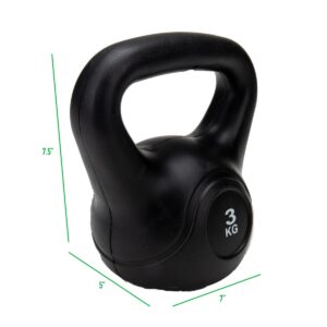 Mind Reader Kettlebell, 3 KG, Black