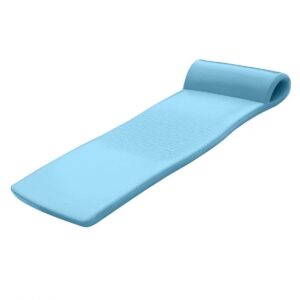 TRC Recreation PVC Pool Float Storage Drying Rack w/ Foam Lounger Metallic Blue