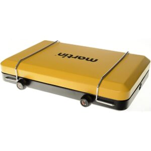 Martin MCS200 Durable Outdoor Portable Propane Gas Dual Burner Camping Cookware Grill Stove, Yellow