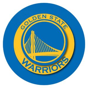 NBA Golden State Warriors Billiard Cue Rack with Mirror
