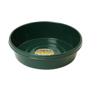 Little Giant 3 Gallon Durable and Versatile Plastic Flat Farm Livestock and Pet Ranch Home Feed and Water Utility Pan, Green