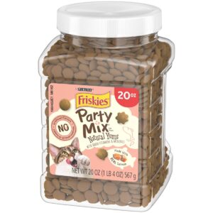 Purina Friskies Party Mix Salmon Natural Yums Crunchy Cat Treats - 6oz