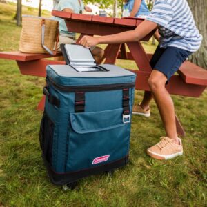 Coleman 32qt Soft Cooler with Wheels - Space Blue