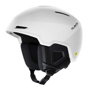 Flaxta Exalted MIPs Protective Ski and Snowboard Helmet with Size Adjustment System, Medium/Large Size, White