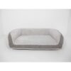 Arlee Home Fashions Orthopedic Rectangle Bolster Sofa and Couch Style Dog Bed - Charcoal - 35x22
