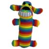 Multipet Pride Loofa Rainbow Stripes Dog Toy - 6"