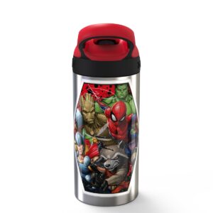 Marvel 19.5oz Stainless Steel Water Bottle Red/Black - Zak Designs