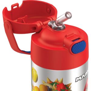 Thermos Mario Kart 12oz FUNtainer Water Bottle with Bail Handle - Red