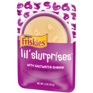 Friskies Lil' Slurprises Compliments Saltwater Shrimp Wet Cat Food - 1.2oz