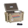 Engel 19 Quart Fishing Rod Holder Attachment Insulated Dry Box Cooler, Tan