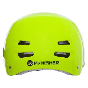 Punisher Skateboards Skateboard Helmet Neon Yellow