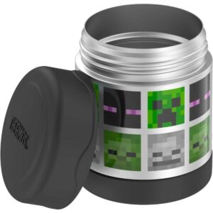 THERMOS FUNTAINER 10 Ounce Stainless Steel Kids Food Jar, Minecraft