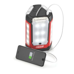 Coleman 3-Panel 600L LED Lantern - Red