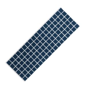 AveniexGrid Pattern Navyx (6mm) 24" x 70" xYoga Mat - Society6