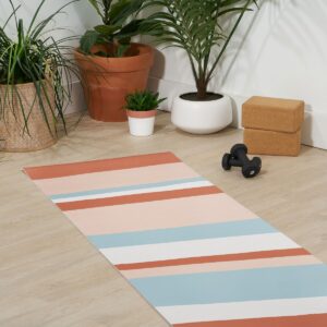 Sunshinecanteen Mesa Desert Pastel Stripes (6mm) 24" x 70" Yoga Mat - Society6