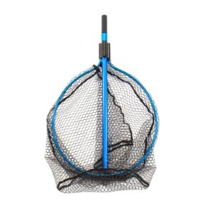 CLAM 14669 Fortis Bass Fishing Angling Landing Net with 65.3 Inch Telescoping Handle, Conservation Focused Design, and Rubberized Coating