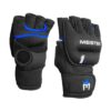 Meister Neoprene Weighted Gloves Pair - 1lbs Black/Blue