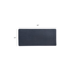MotionTex Indoor At Home Fitness Equipment Floor Protection Exercise Mat for Treadmills, Ellipticals, and Bikes,  24 x 48 Inch