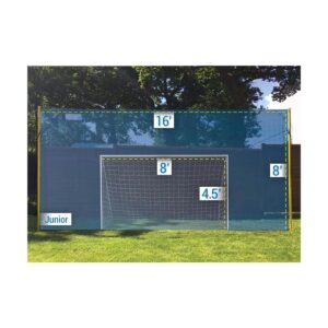 Open Goaaal JX-OGFJ3 Adjustable Soccer Practice Net Rebounder Backstop with Training Goal, Junior Size (2 pack)