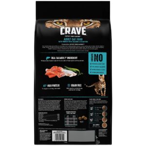 Crave Grain Free with Salmon & Ocean FIsh Adult Premium Dry Cat Food - 10lbs