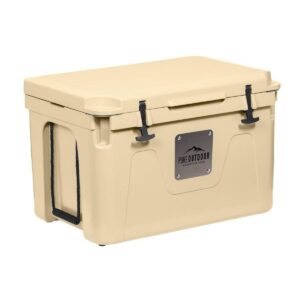 Monoprice Emperor Cooler - 80 Liters - Tan | Securely Sealed, Ideal for The Hottest and Coldest Conditions - Pure Outdoor Collection