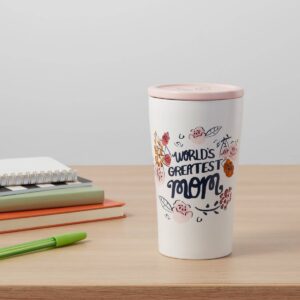 10oz Stoneware World's Greatest Mom Tumbler with Lid - Opalhouse™