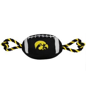 NCAA Iowa Hawkeyes Nylon Football Dog Toy
