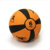 Prism Fitness 400-150-002 6 Pound Weighted Fitness Smart Medicine Ball for Pilates, Yoga, Strength Training, Orange