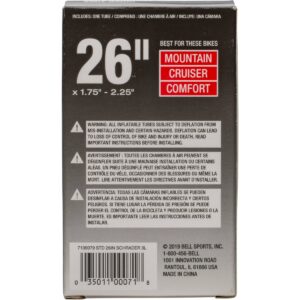 Bell 26" Standard Bike Inner Tube - Black