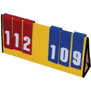 Sportime Multi Sport Scoreboard, Blue/Red Flip Numbers, 23 x 11 Inches