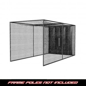 Cimarron Sports 10x10x10 Masters Golf UV Treated Net and Baffle with Golf Net Target and Frame Corner Kit