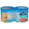 9Lives Meaty Paté with Real Chicken & Tuna Wet Cat Food - 5.5oz/4ct Pack
