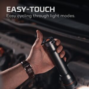 NEBO NEWTON 1500 Lumen Waterproof Magnetic Handheld Flashlight with 4 Light Modes, Includes 6 AA Batteries and Detachable Lanyard