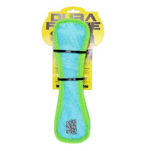 DuraForce Bone Dog Toy - Blue/Green - M/L