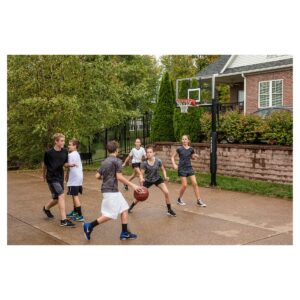 Silverback B5401W In-Ground 54" Glass Basketball Hoop System with Anchor Kit