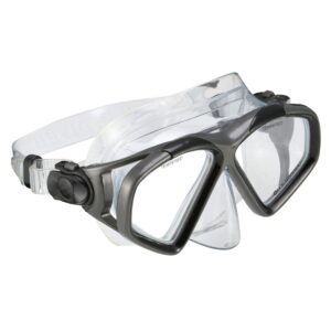 U.S. Divers Adult Cozumel TX Island Dry Snorkeling Combo Set with Adjustable Mask, Snorkel, and Small/Medium Fins (Men's 4-8.5/Women's 5-9.5), Black
